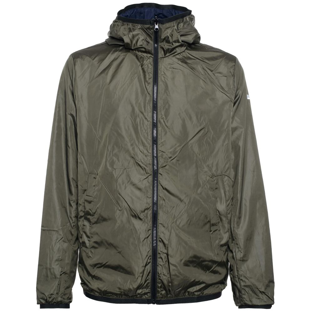 Blue Nylon Men's Reversible Jacket