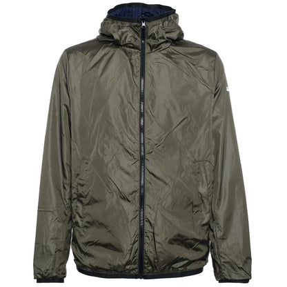 Blue Nylon Men's Reversible Jacket