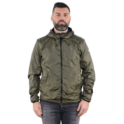 Blue Nylon Men's Reversible Jacket