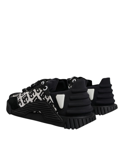 Black Logo Lace Up Low Top NS1 Sneakers Shoes