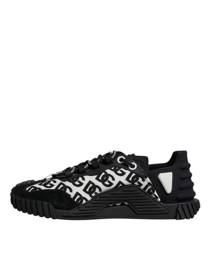 Black Logo Lace Up Low Top NS1 Sneakers Shoes