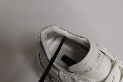 White Silver Daymaster Low Top Sneaker Shoes