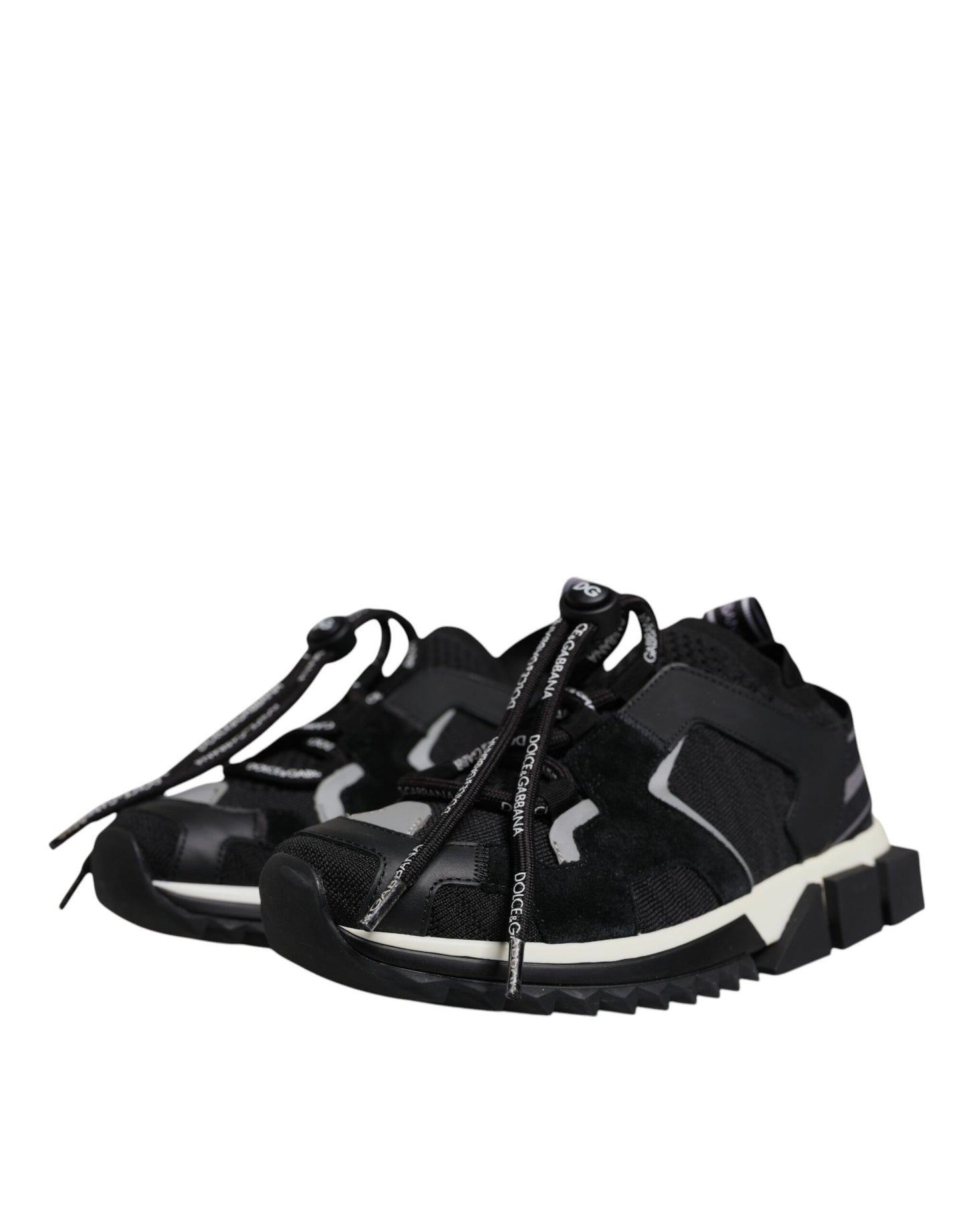 Black Mesh Sorrento Trekking Sneakers Shoes