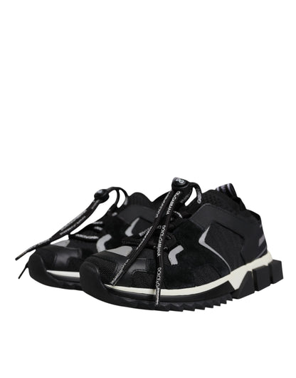 Black Mesh Sorrento Trekking Sneakers Shoes