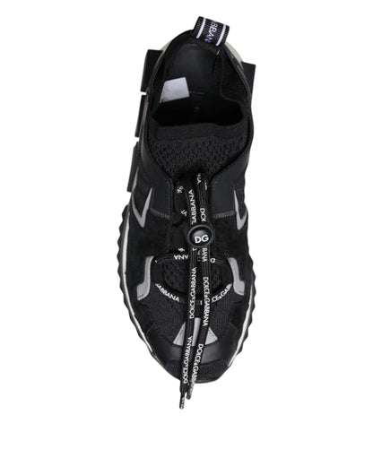 Black Mesh Sorrento Trekking Sneakers Shoes