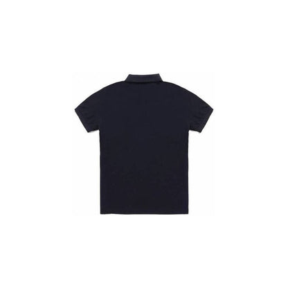 Blue Cotton Polo Shirt