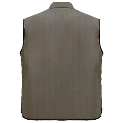 Green Polyester Men Vest