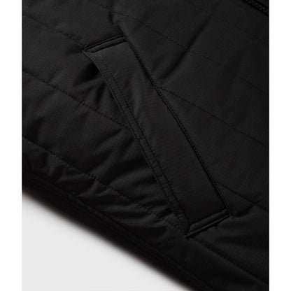Black Polyester Men's Quilted Vest