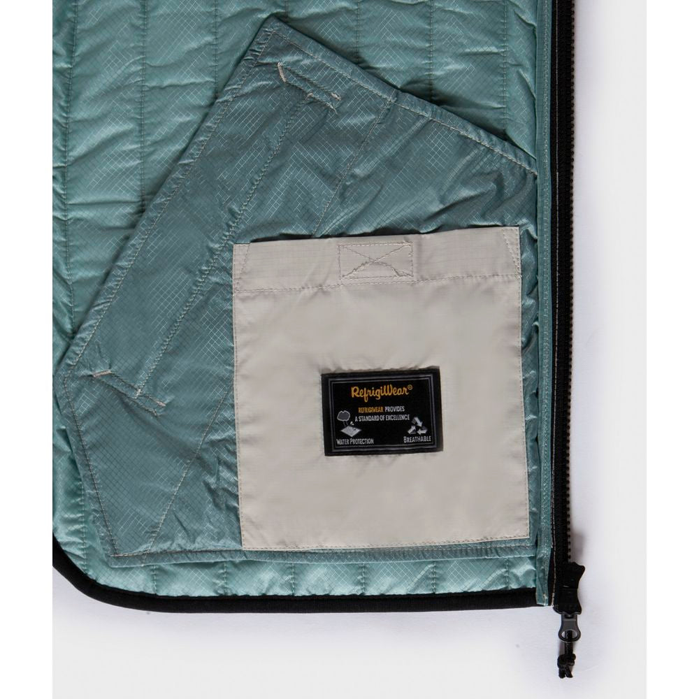 Black Polyester Men's Quilted Vest