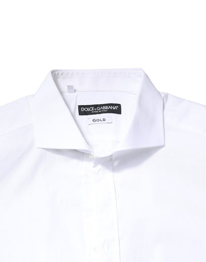 White GOLD Cotton Long Sleeves Dress Shirt