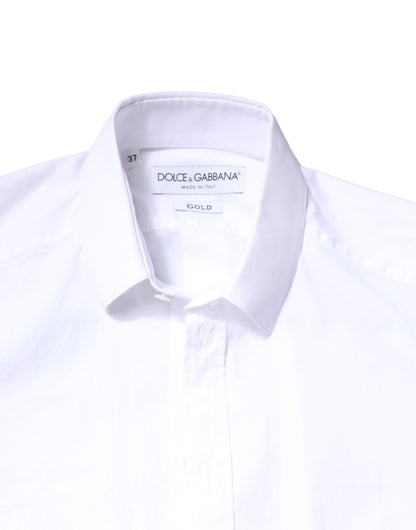 White GOLD Cotton Long Sleeves Dress Shirt