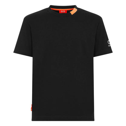 Black Cotton Men T-Shirt