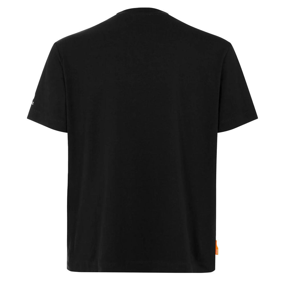 Black Cotton Men T-Shirt