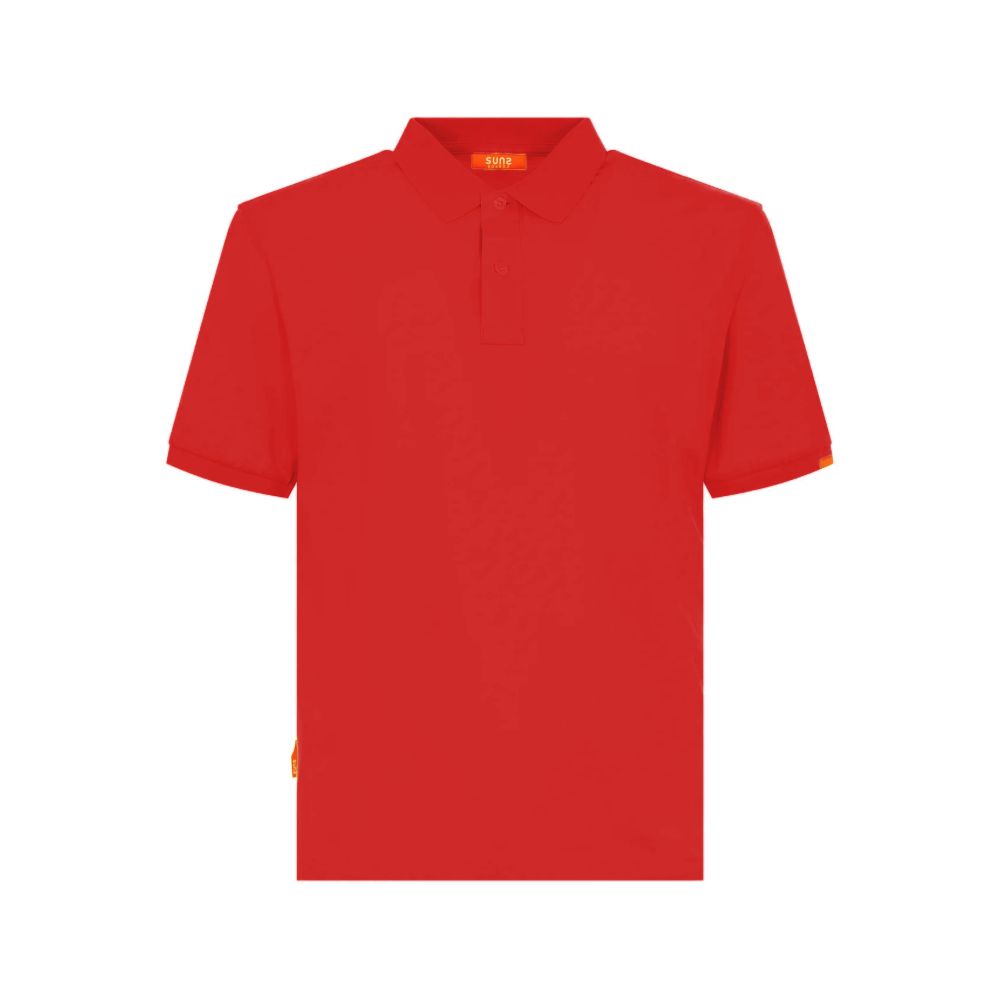 Red Cotton Polo Shirt