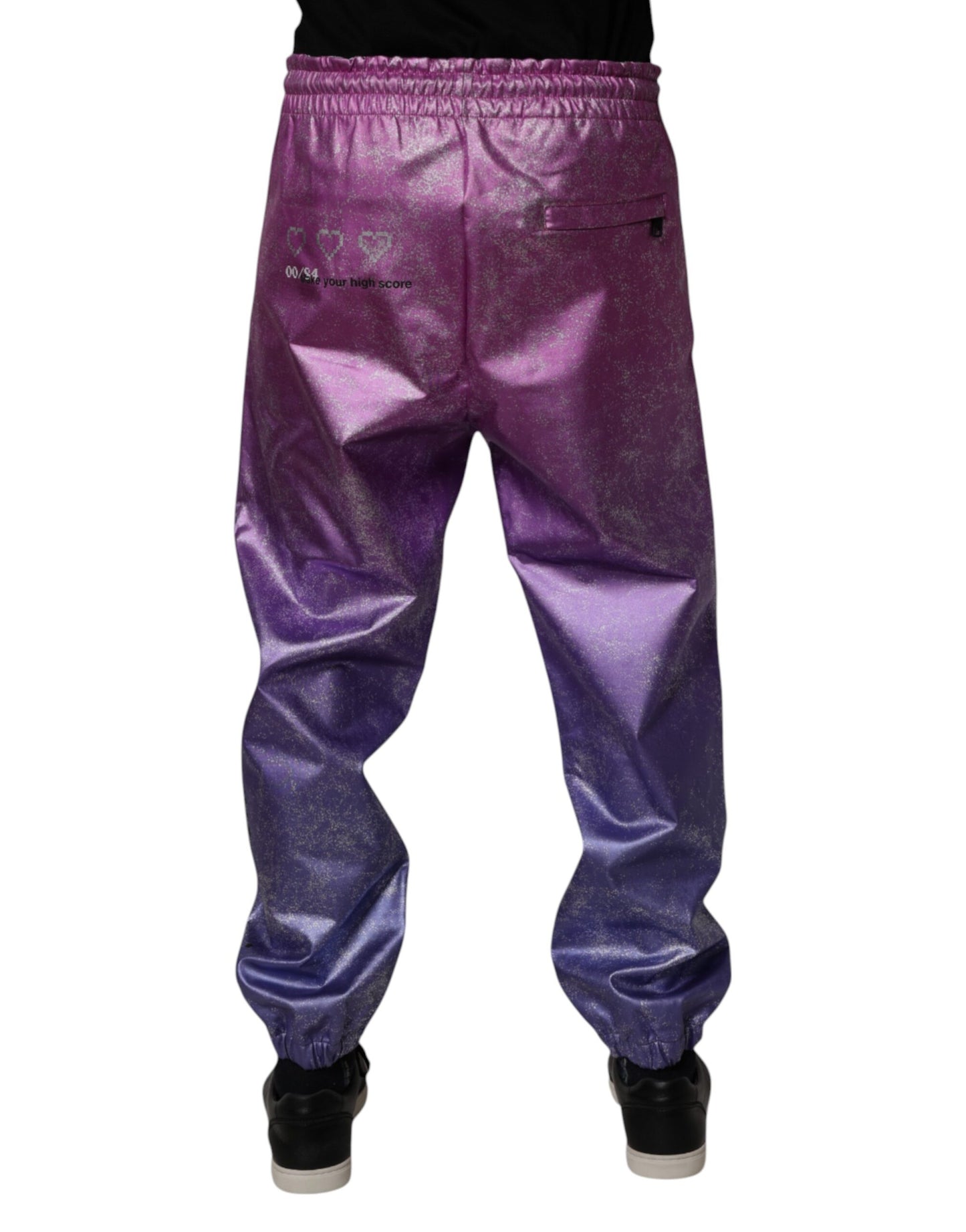 Pink Purple Two Tone Jogger Sweatpants Pants
