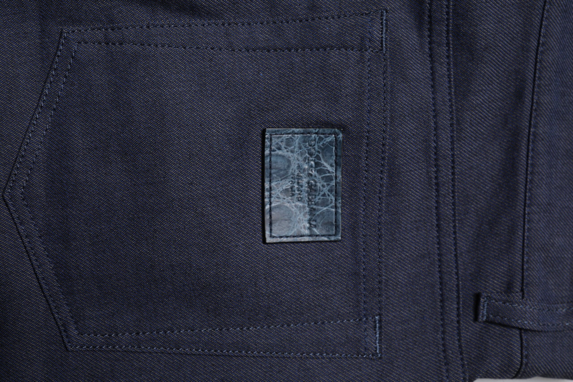 Dark Blue Cotton Stretch Skinny Denim Jeans