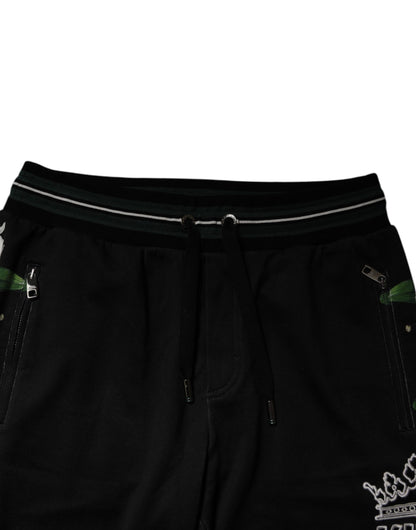 Black Floral King Men Jogger Sweatpants Pants