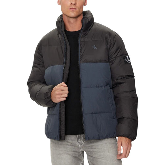 Blue Recycled Polyamide Coat