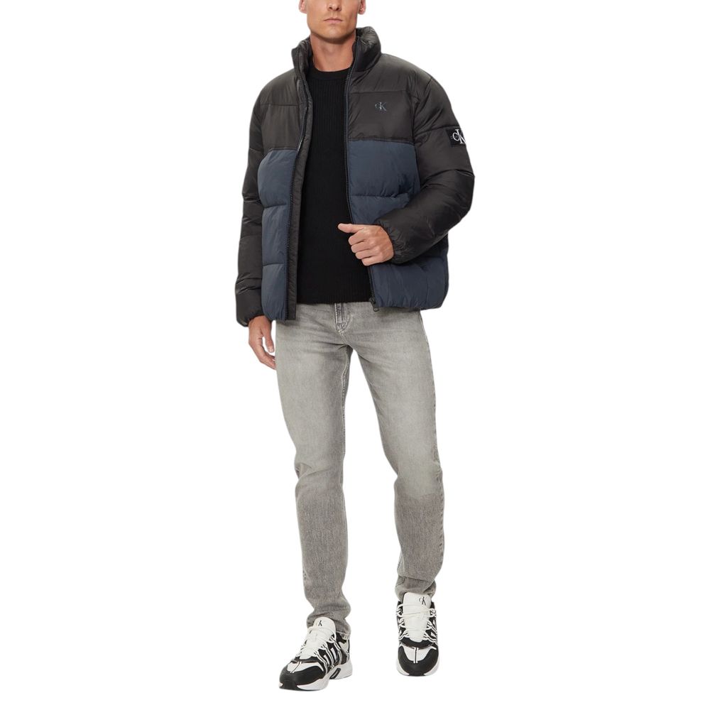 Blue Recycled Polyamide Coat