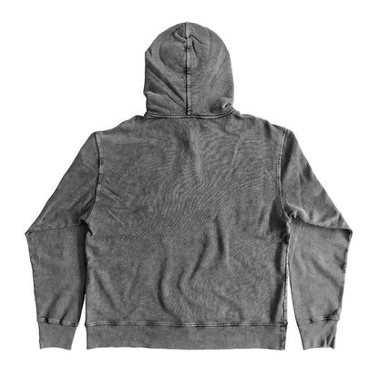 Gray Cotton Men's Hooded Sweatshirt
