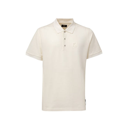 White Cotton Polo Shirt
