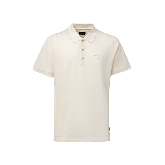 White Cotton Polo Shirt