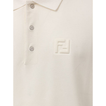 White Cotton Polo Shirt