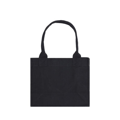 Black Cotton Shoulder Bag