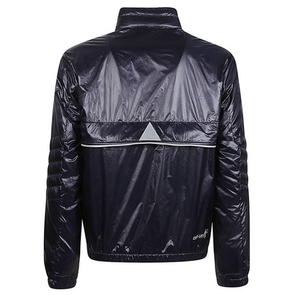 Blue Polyamide Men Jacket