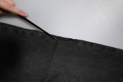 Black Cotton Stretch Men Skinny Denim Jeans