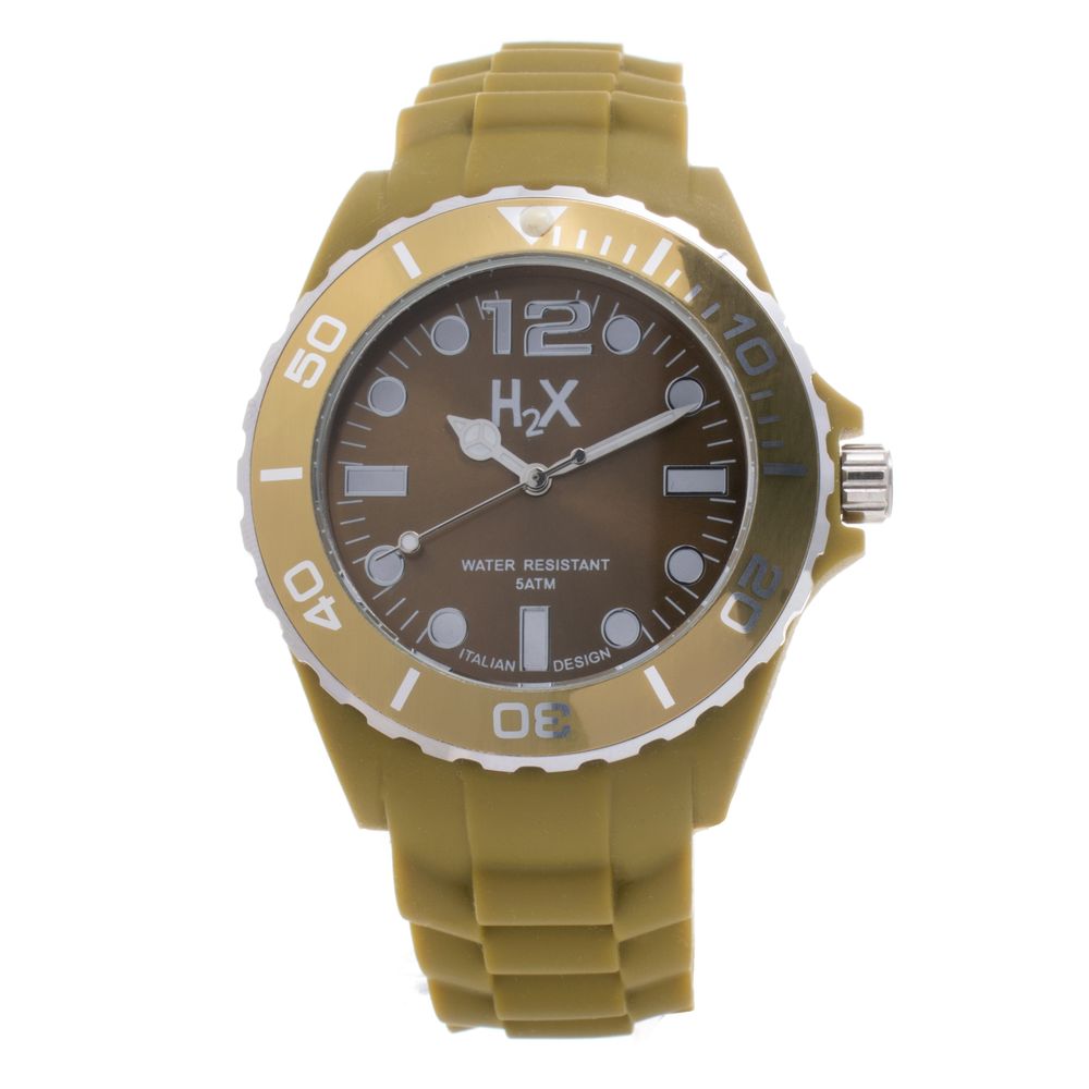 Brown Rubber Sport Watch