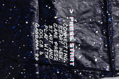 Dark Blue DG Game Print Cotton Jogger Pants
