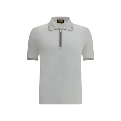 White Cotton Polo Shirt