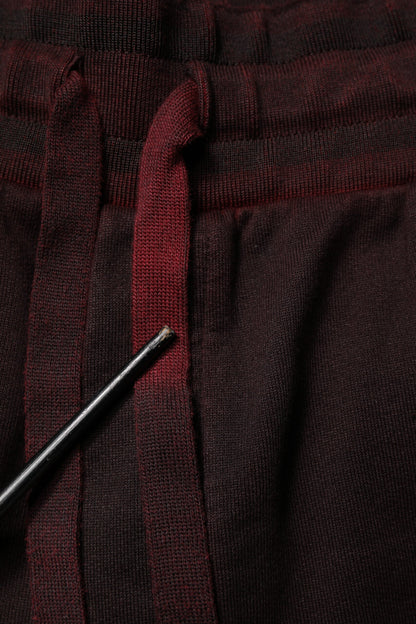 Bordeaux Cotton Bermuda Sweatshorts Shorts