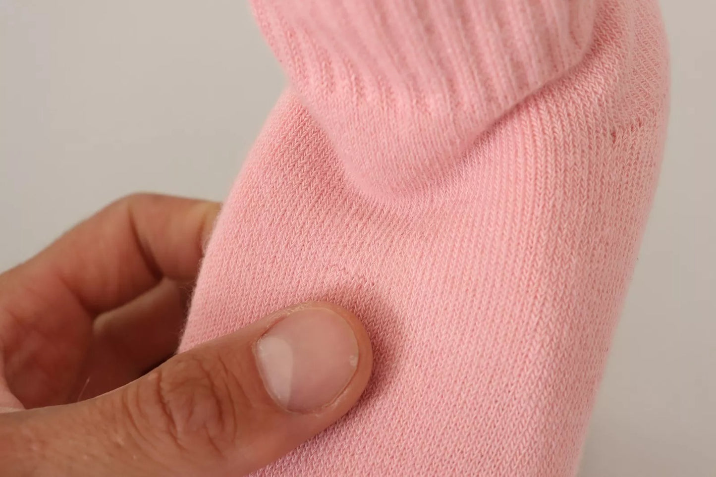 Pink Suede Logo Socks Block Heel Ankle Boots Shoes