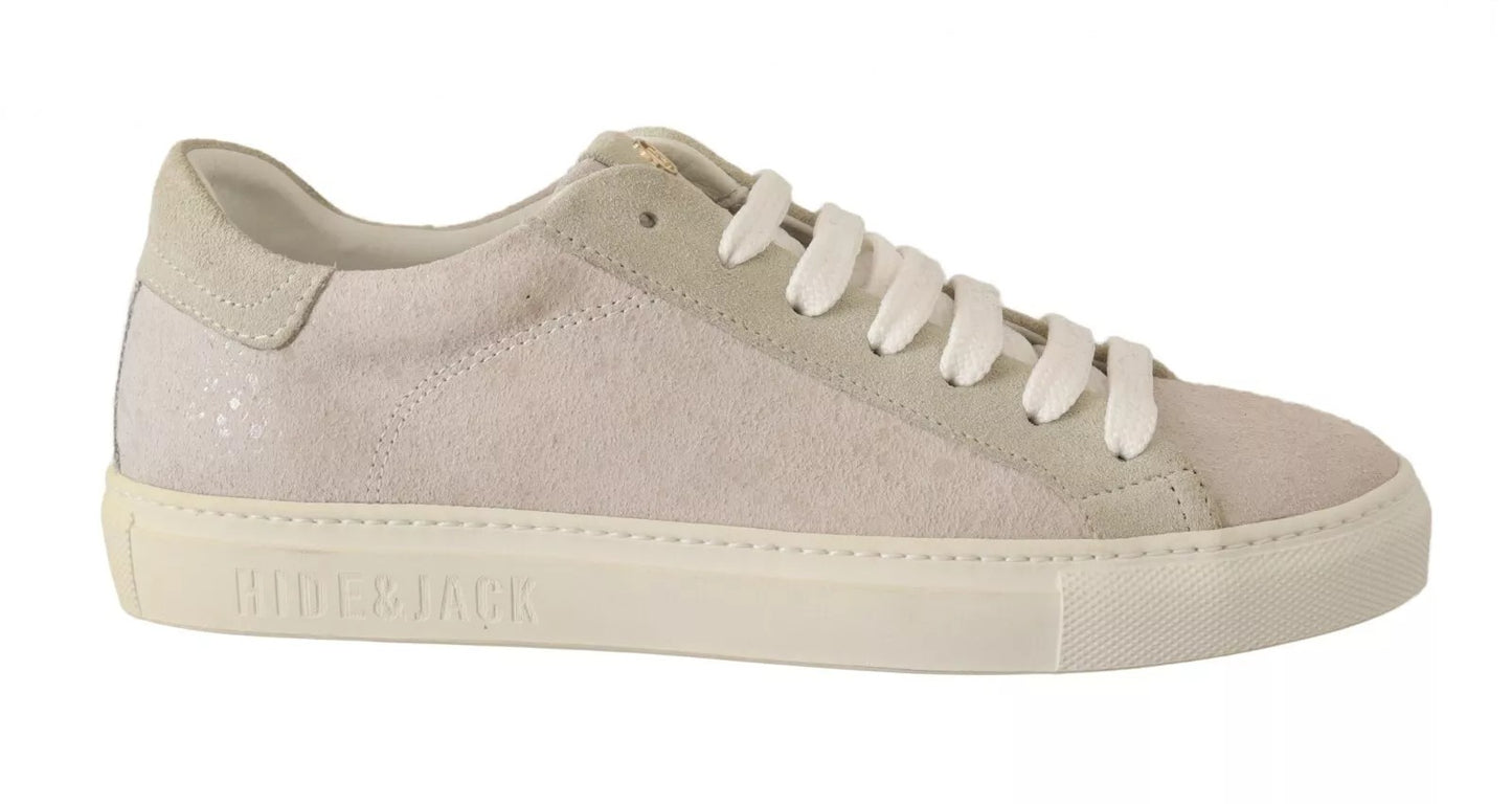 Off White Low Top Lace Up Sneakers Shoes