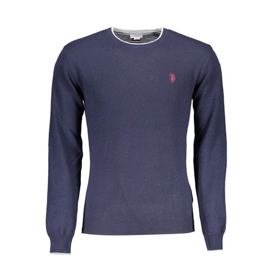 Blue Wool Men's Sweater
