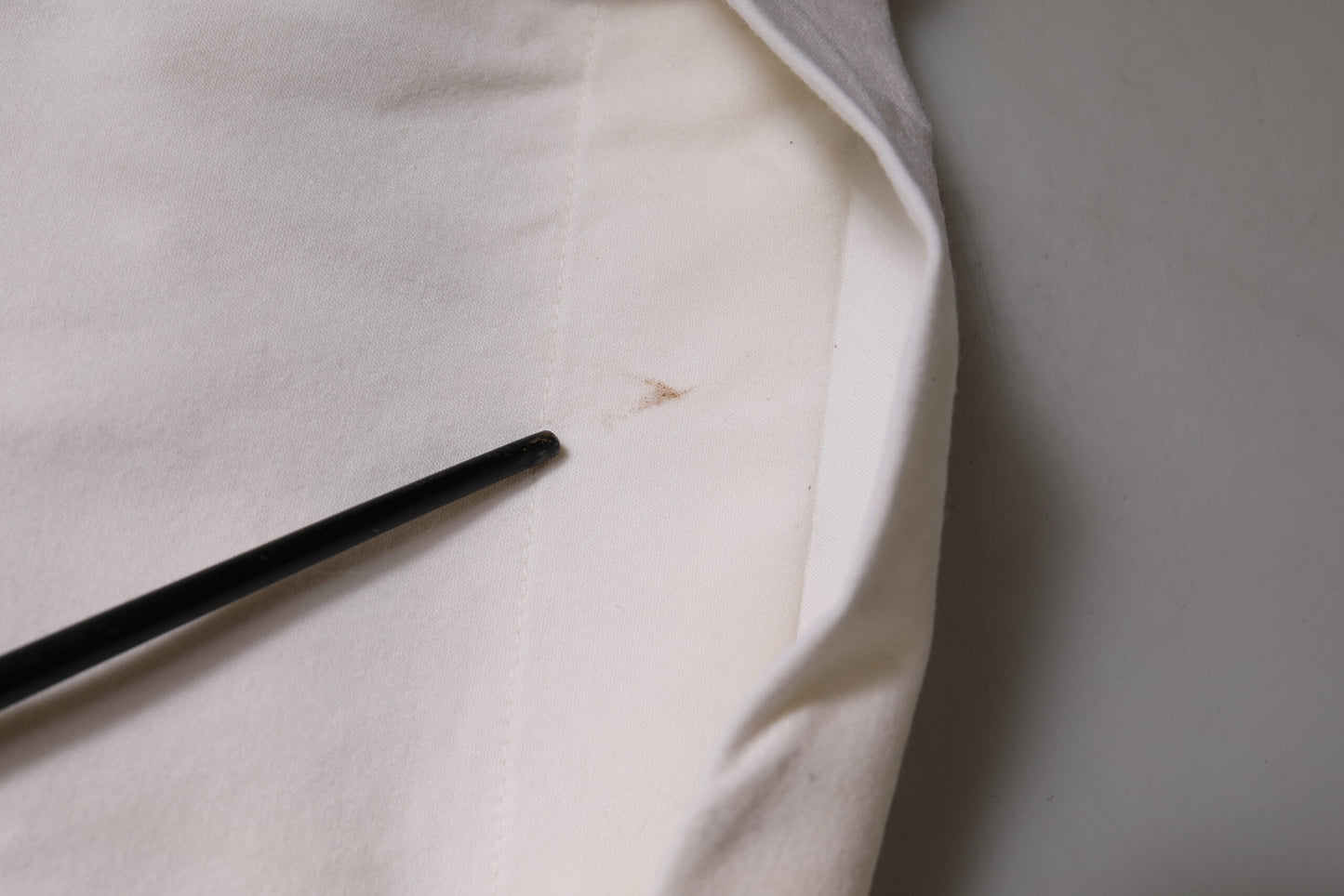 White Wool Mid Waist Wide Leg Pants