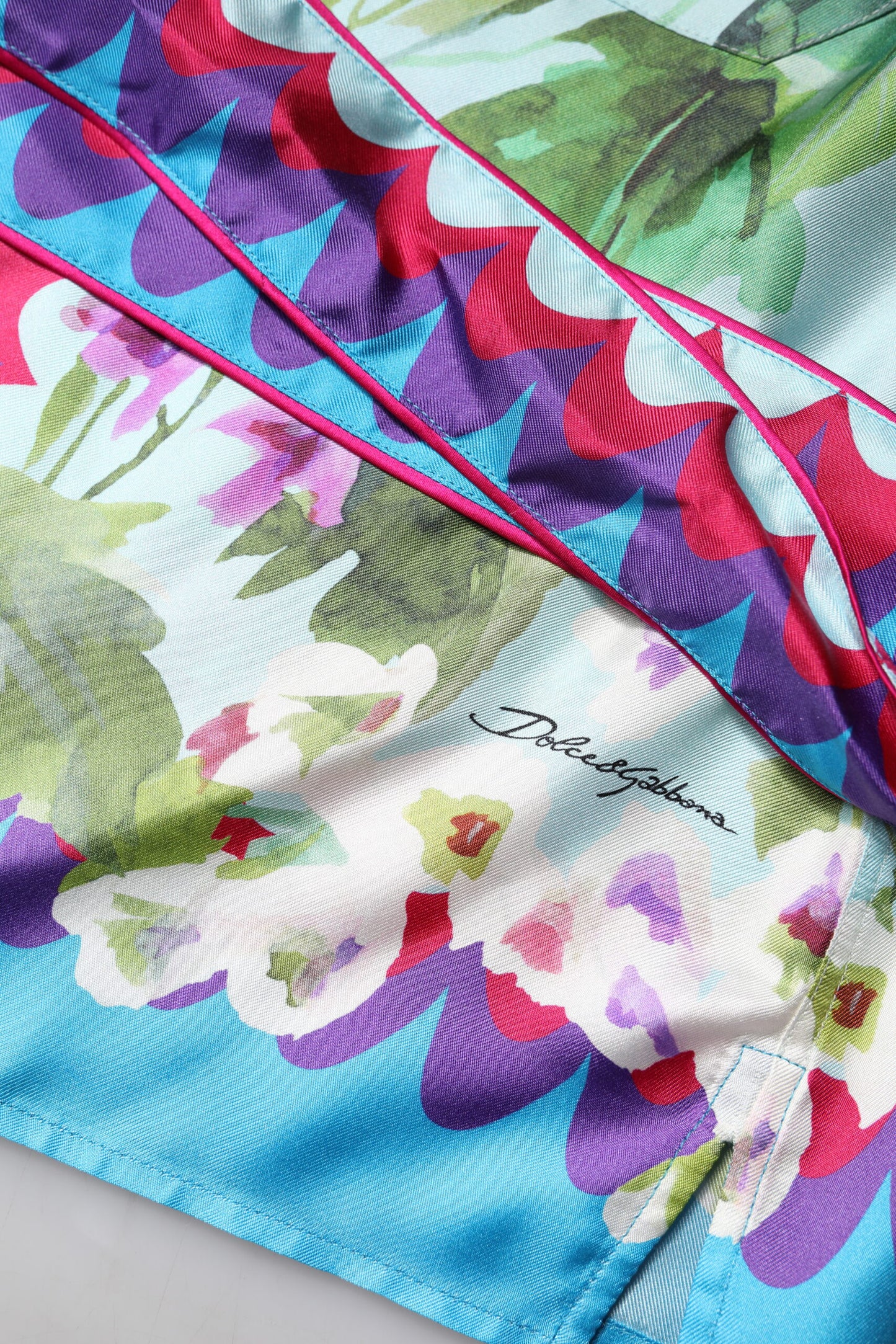 Multicolor Floral Collared Short Sleeve Top
