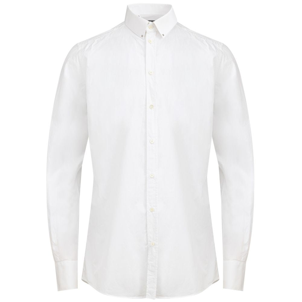 White Cotton Dress Shirt