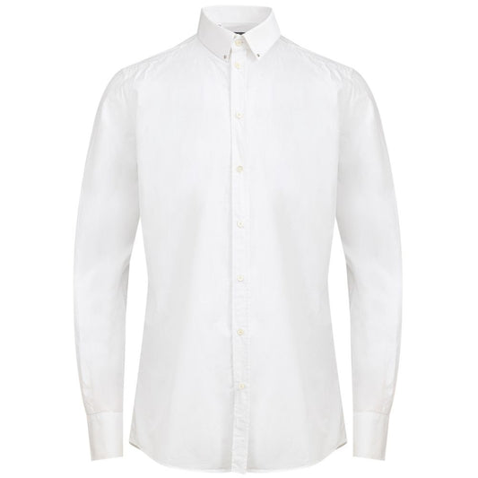 White Cotton Dress Shirt