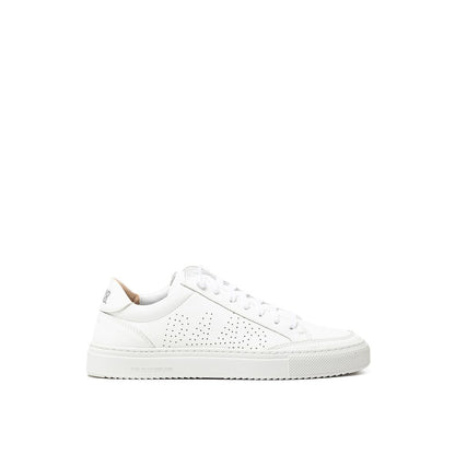 White Leather Athletic Sneakers