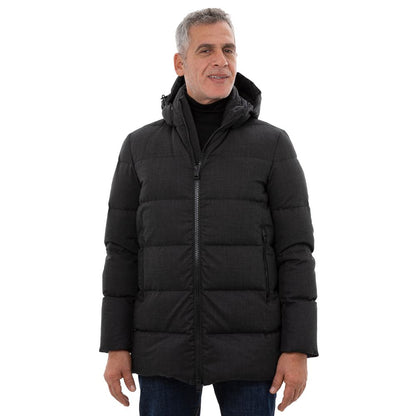 Black Polyester Coat