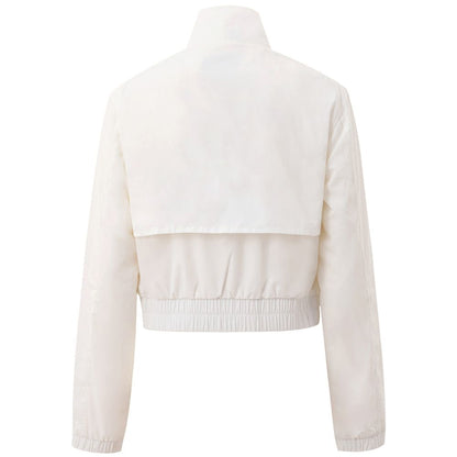 White Polyester Sweatshirt