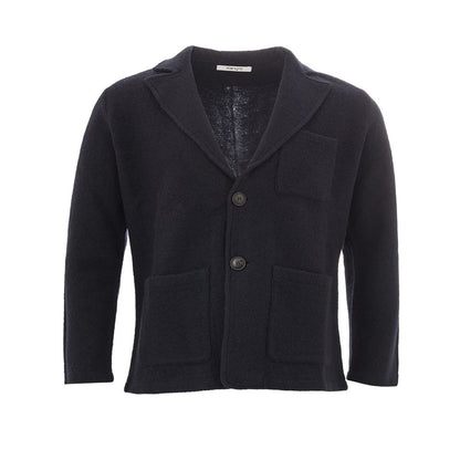 Elegant Woolen Blue Jacket for Men