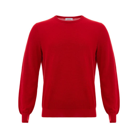 Gran Sasso Red Cotton Sweater