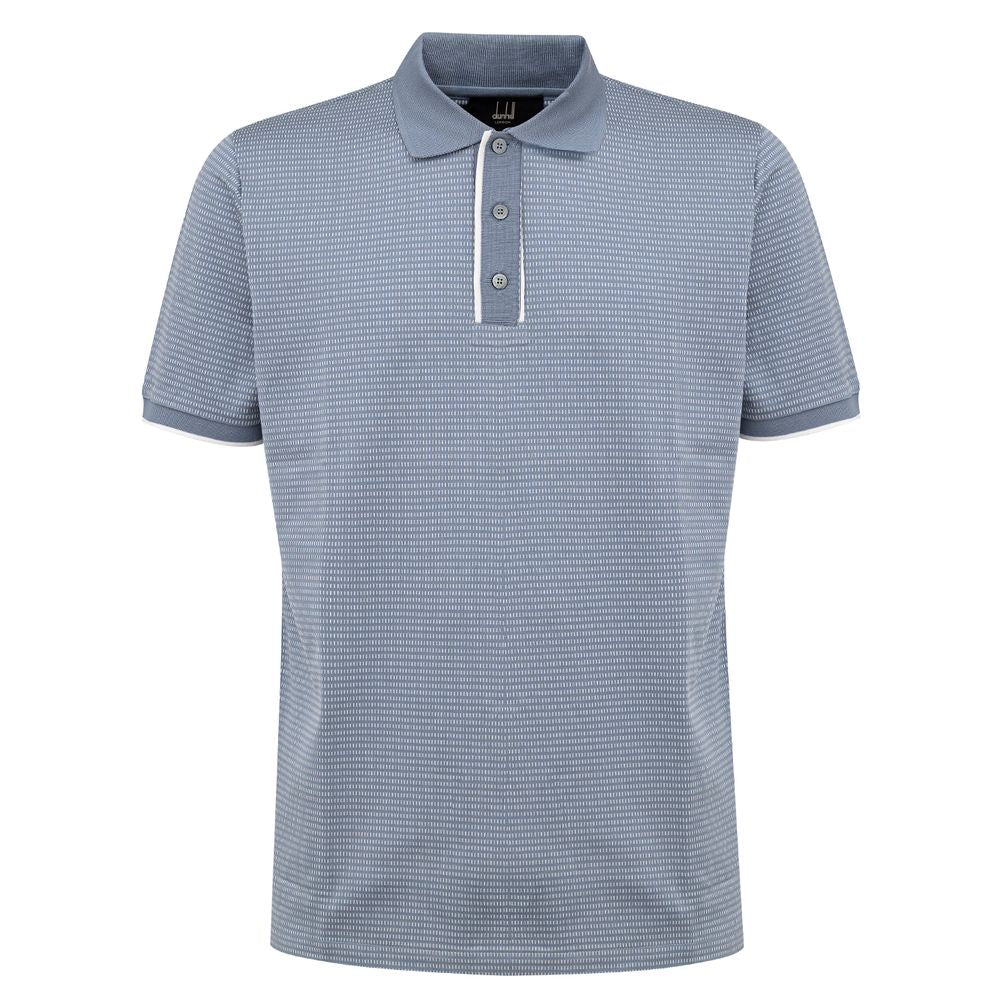 Blue Cotton Polo Shirt