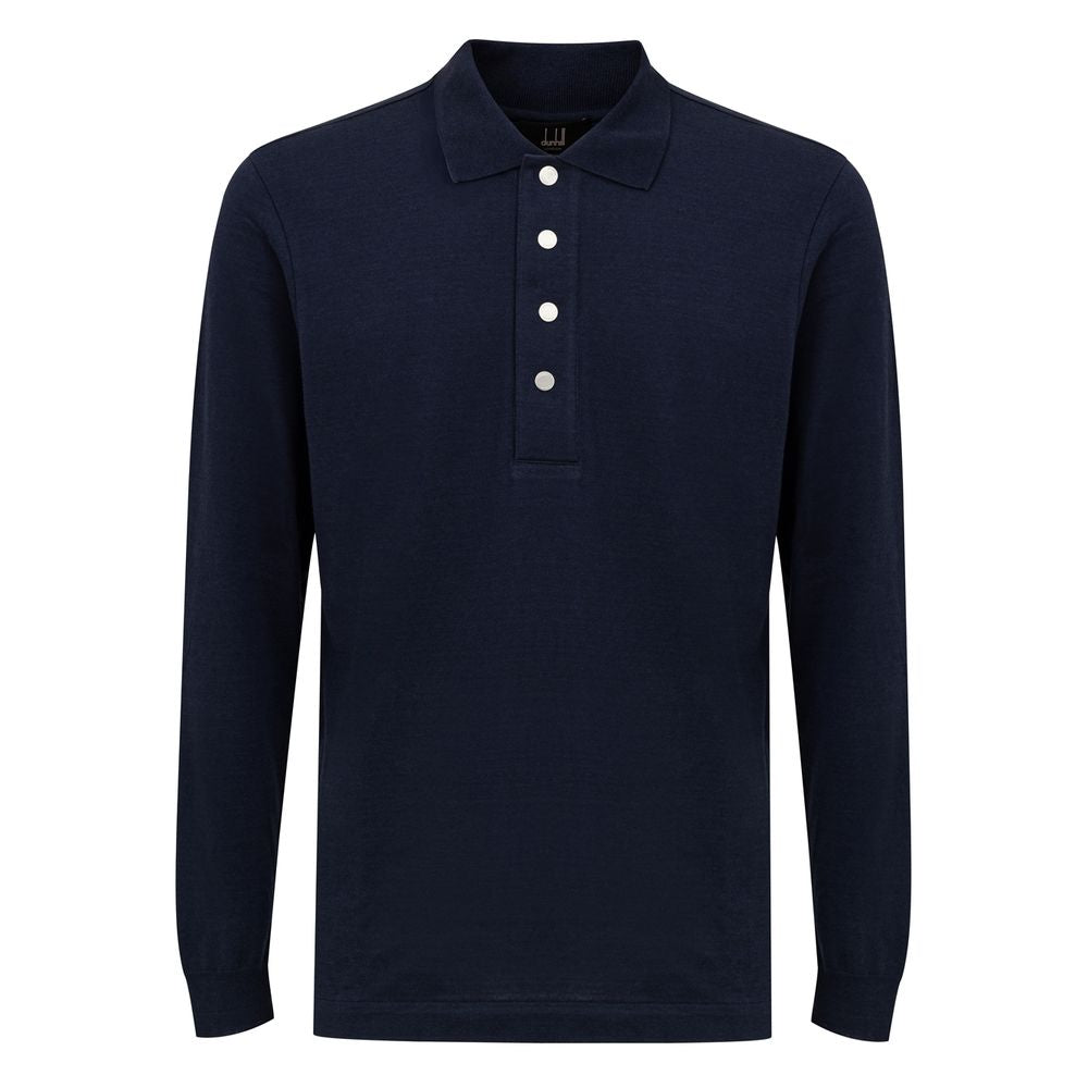 Blue Cashmere Polo Shirt