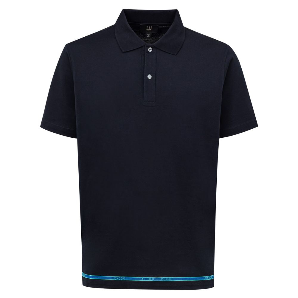 Blue Cotton Polo Shirt