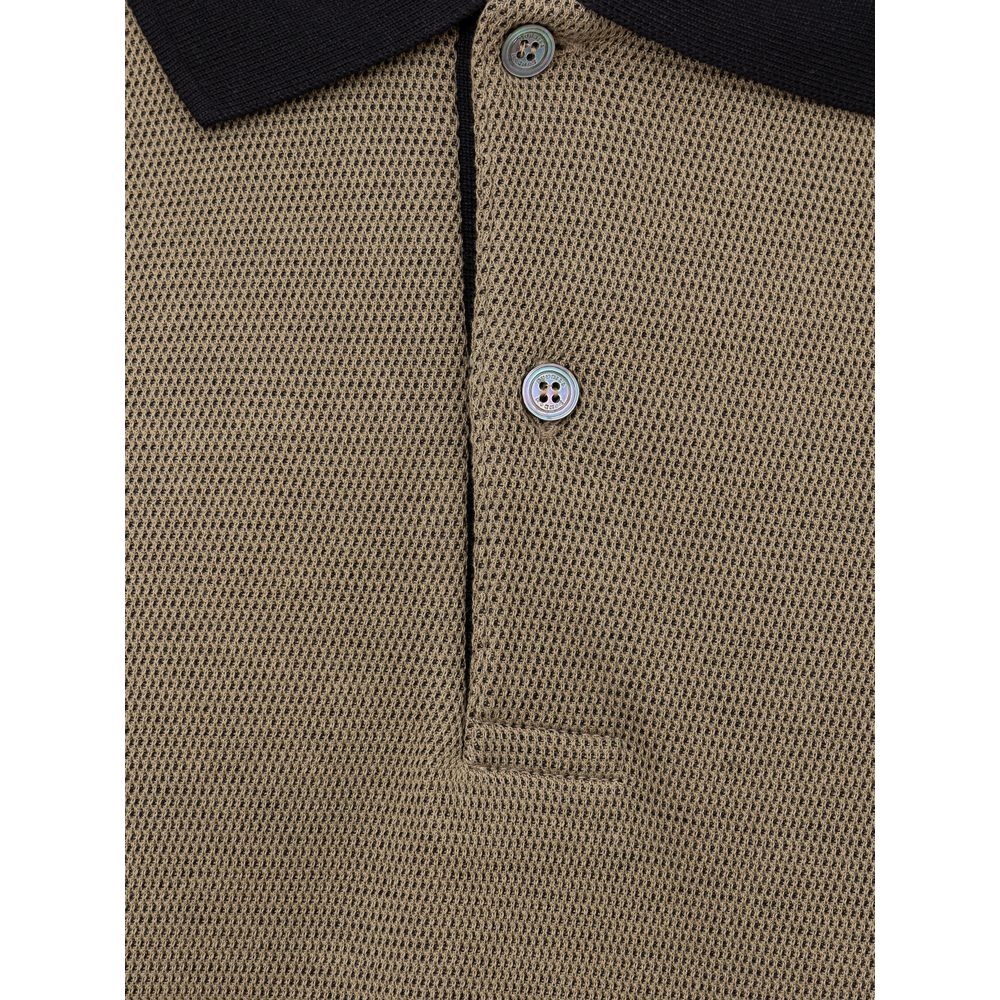 Green Cotton Polo Shirt